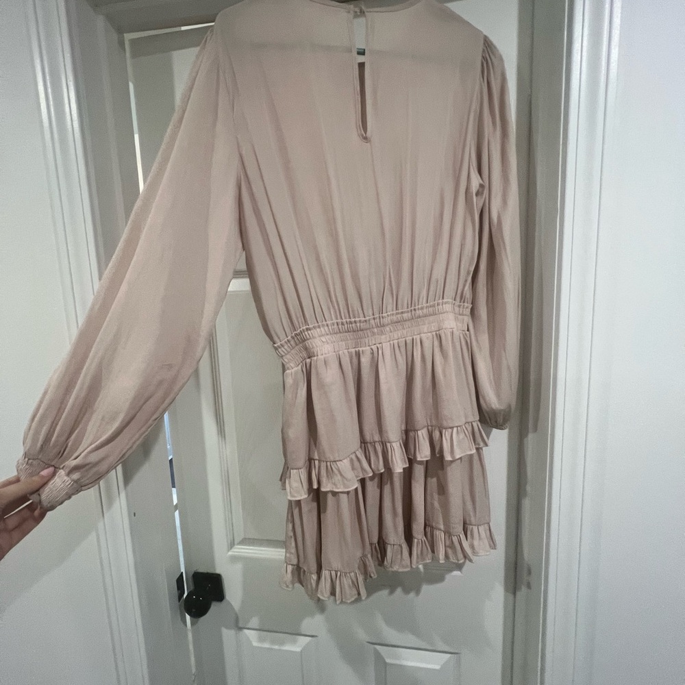 The Impeccable Pig Cream Ruffle Dress - Picture 2 of 3